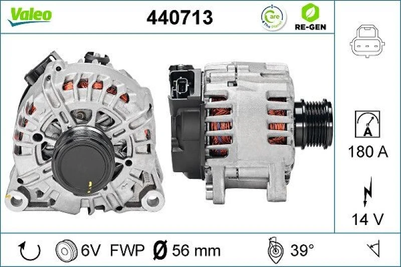 Image of RIVOLV RIV601690 Generator Alternator Charging Current: 180A, Voltage: 14V Alternator (4)