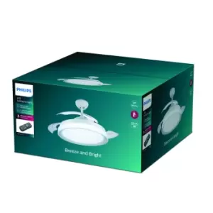 Image of Philips Bliss Integrated LED 28W Ceiling Fan with Light White