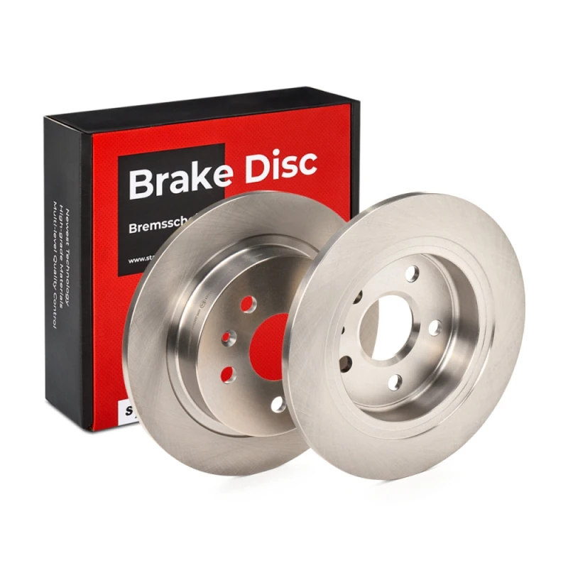 Image of STARK SKBD-0020270 Brake disc Rear Axle, solid, Cast Iron, Uncoated, Untreated, without bolts/screws Cast Iron Brake Disc (82)