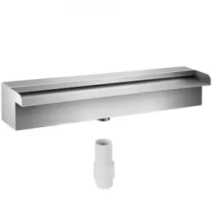 Image of 11.8" x 4.5" x 3.1" Stainless Steel Decorative Waterfall Pool Fountain For Garden Pond Indoors And Outdoors