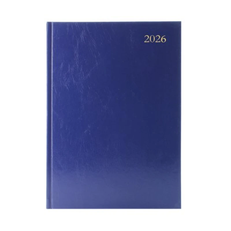 Image of 5 Star Desk Diary Day Per Page A5 Blue 2026 KFA51BU26