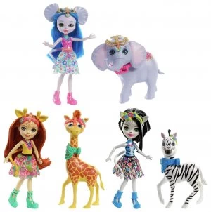 Image of Enchantimals Dolls with Large Animal Figures Assortment