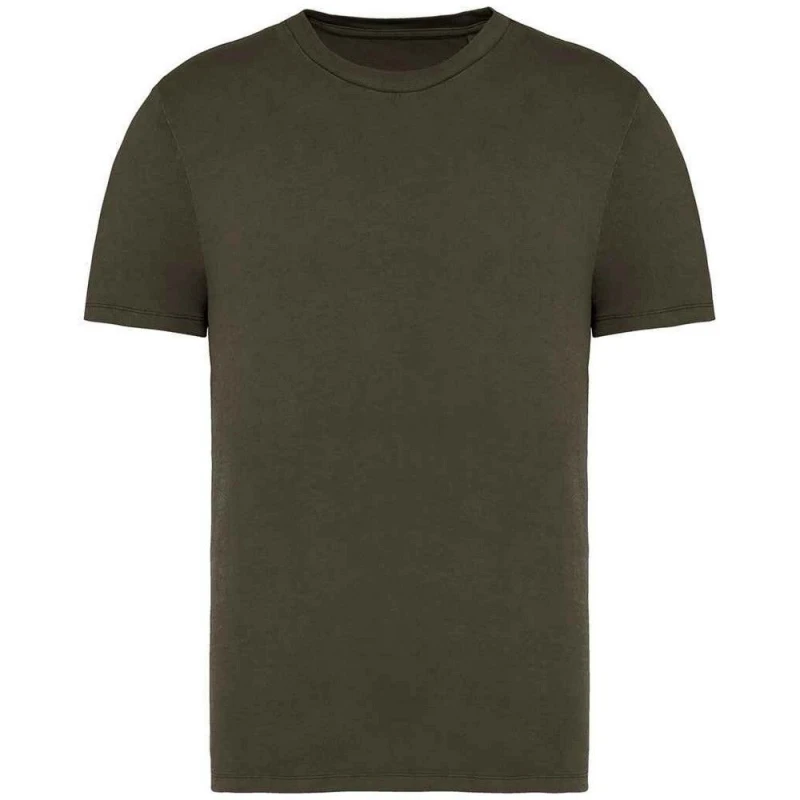 Image of Native Spirit Mens Faded T-Shirt in Khaki Size: XS Khaki Male XS