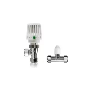 image of VTL120-15S 15mm TRV Thermostatic Radiator Valve Staright & Lockshield - Honeywell