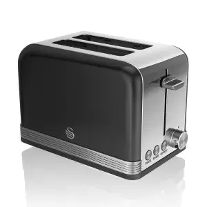 Image of Swan ST19010BN 2 Slice Retro Toaster