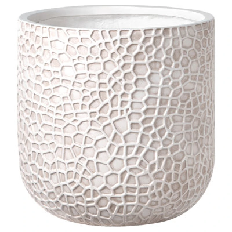 Image of Beliani Plant Pot Yuhua 43cm Light Beige