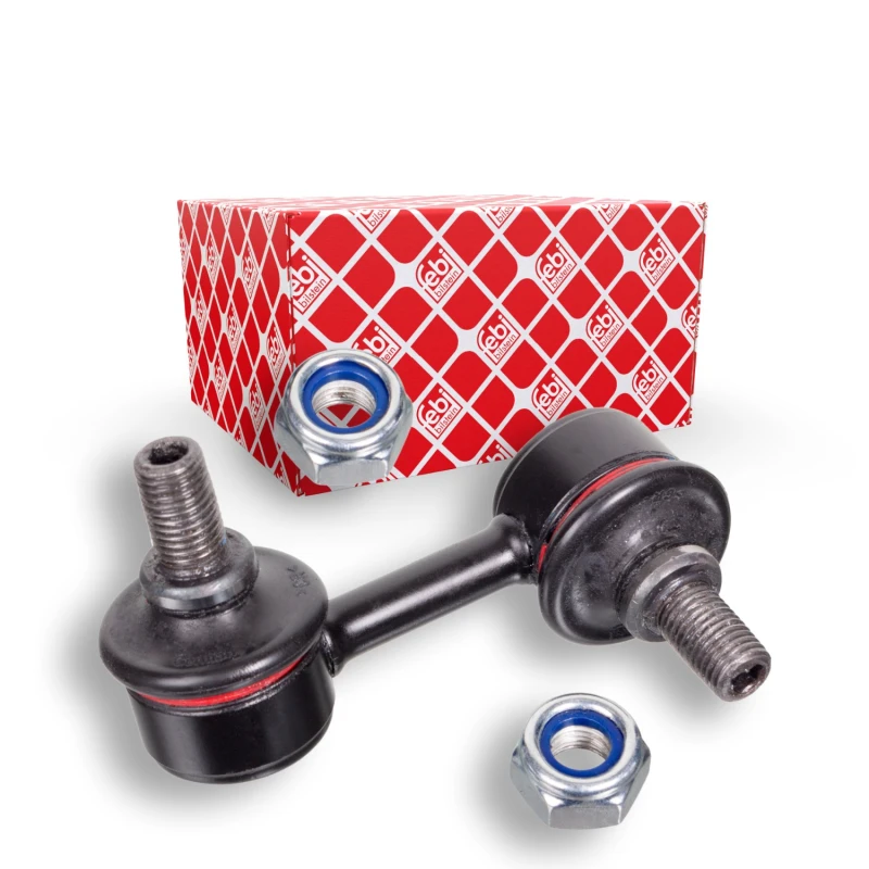 Image of FEBI BILSTEIN 18103 Anti-roll bar link OE Turbo NEW, Front Axle Left Link Stabiliser (3229)