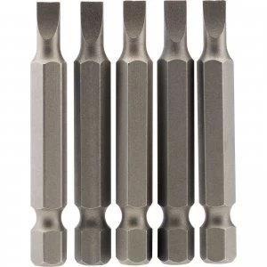 Image of Draper Slotted Screwdriver Bit 4.5mm 50mm Pack of 5