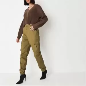 image of Missguided Tall Basic Cargo Trousers - Green