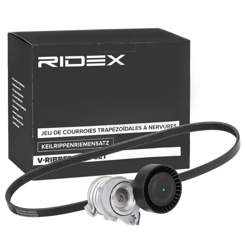 Image of RIDEX 542R0761 V-ribbed belt set V-Ribbed Belt Set (542)
