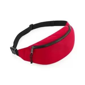 image of Bagbase Recycled Waist Bag (One Size) (Red)