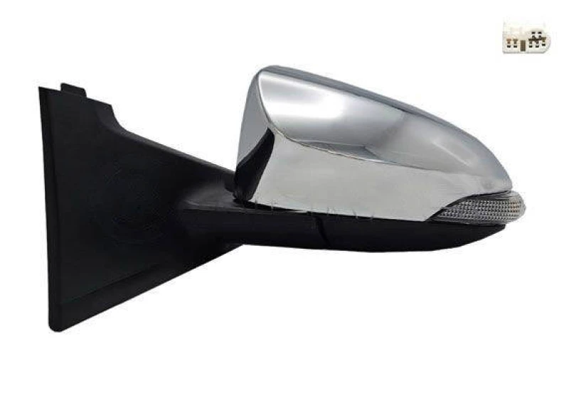 Image of ALKAR 6145259 Wing mirror Left, chrome, Electric, Convex Outside Mirror (50)