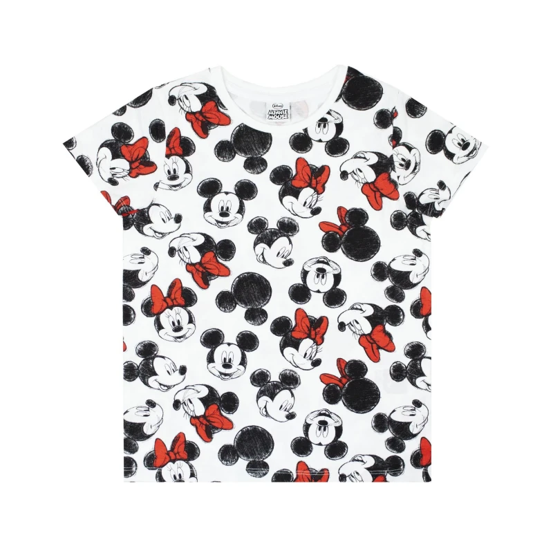 Image of Disney Short Sleeved T-Shirt (Girls White)