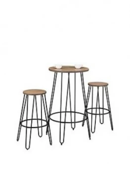 Image of Julian Bowen Dalston Table + 2 Stools