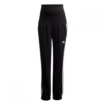 Image of adidas Essentials Cotton 3-Stripes Joggers (Maternity) Wo - Black / White