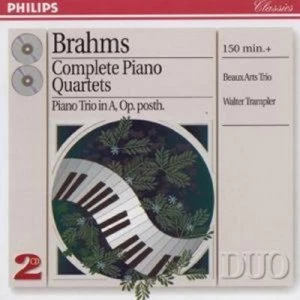 image of Complete Piano Quartets by Johannes Brahms CD Album