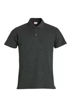 image of Basic Melange Polo Shirt