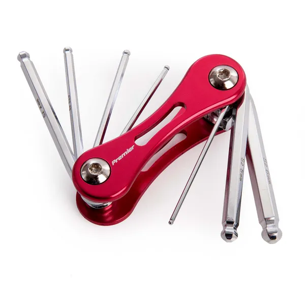 Image of Genuine SEALEY AK61314 Folding Ball-End Hex Key Set 7pc Metric