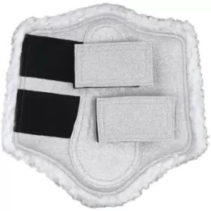 Image of HY Equestrian Equestrian Glitzy Brushing Boots - Silver