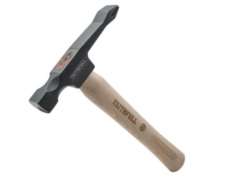 Image of Faithful FSC Hickory Single Scutch Bricklayers Hammer FAISSHFSC
