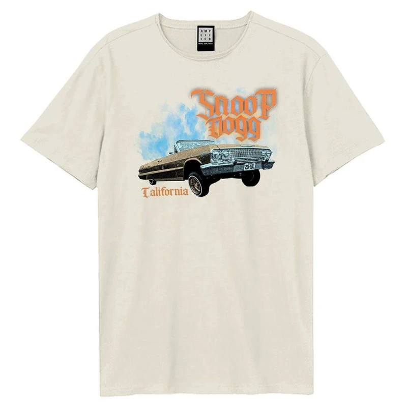 Image of Amplified Womens Low Rider Snoop Dogg T-Shirt in Off-White Size: Large Off-White Female L