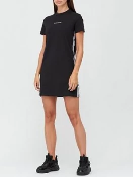 Image of Calvin Klein Jeans Calvin Klein Jeans T-Shirt Dress With Mesh Tape