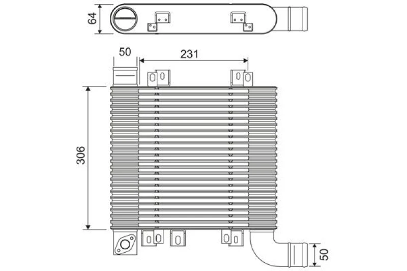 Image of Intercooler VALEO 818398