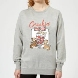 Image of Disney Crackin Me Up Womens Sweatshirt - Grey - L