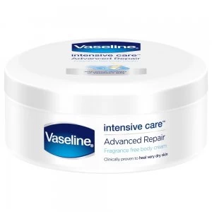 image of Vaseline Fragrance Free Body Cream Intensive Care Advanced Repair