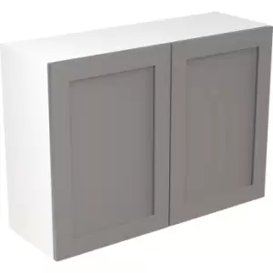 Image of Kitchen Kit Flatpack Shaker Kitchen Cabinet Wall Unit Ultra Matt 1000mm in Dust Grey MFC