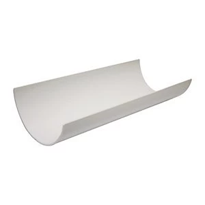 image of FloPlast RG2W Round Line Gutter -White 2m