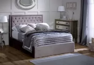 Image of Limelight Rhea 5ft Kingsize Mink Fabric Ottoman Bed
