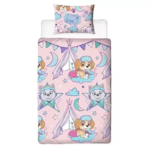 Image of Paw Patrol Sleepover Duvet Cover Set (Single) (Multicoloured)