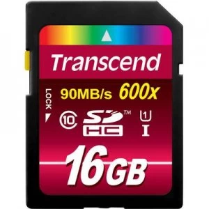 Image of Transcend Ultimate SDHC card 16GB Class 10, UHS-I