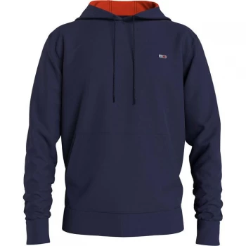 image of Tommy Jeans Script Logo Hoodie - Navy C87