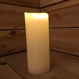 Image of Premier Decorations Ltd - 23x9cm Premier Christmas Warm White Flickerbright Candle with Timer