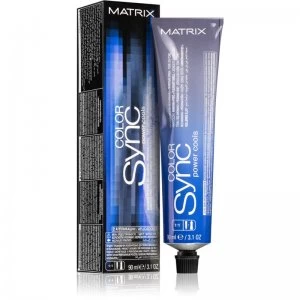Image of Matrix Color Sync Power Cools Permanent Hair Dye Shade 5AA Light Brown Ash Ash 90ml