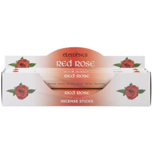 image of 6 Packs of Elements Red Rose Incense Sticks