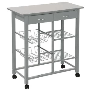 image of Hahn 5five Double Kitchen Trolley - Grey