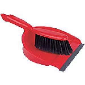 image of Robert Scott Dustpan and Brush Set Soft Red