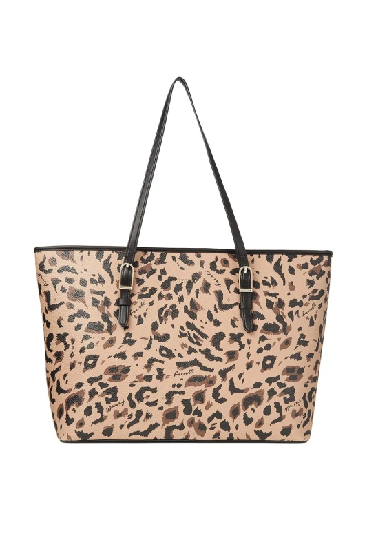 Image of FIORELLI Womens Etta Buckle Tote Bag in Tan Tan Female