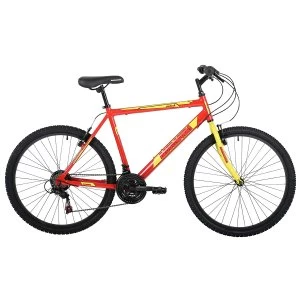 image of Barracuda Draco 1 17" Frame 26" Wheel 18 Speed Mountain Bike - Red/Yellow