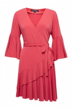 Image of French Connection Ellette Jersey Wrap Dress Pink