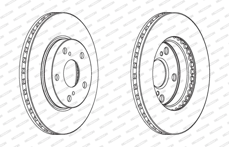 Image of Brake disc FERODO DDF1789C
