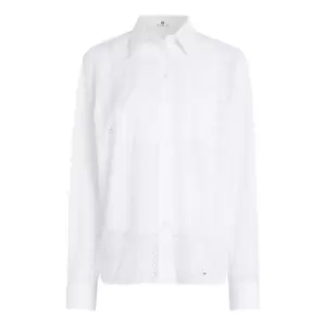 Image of Tommy Hilfiger AMD Lace Rlxd Fleur Shirt - White