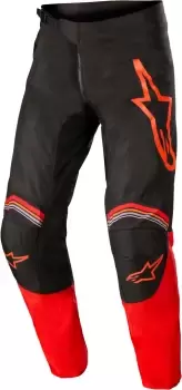 Image of Alpinestars Fluid Speed Motocross Pants, black-red, Size 30, black-red, Size 30