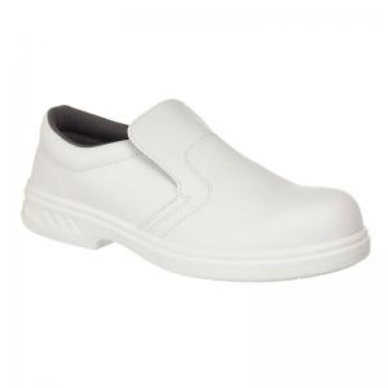 Image of Portwest Steelite Slip On S2 Safety Shoes FW81WHR35 Colour: White