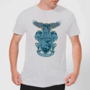 Image of Harry Potter Ravenclaw Drawn Crest Mens T-Shirt - Grey - 3XL