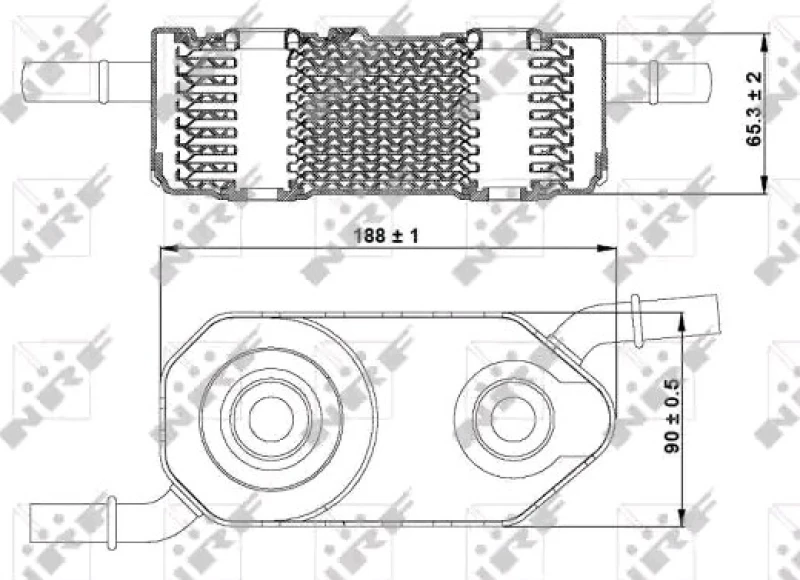Image of NRF 31364 Oil Cooler Oil Cooler,engine oil (469)