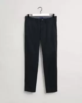 Image of GANT Men Hallden Slim Fit Twill Chinos (34-32) Black